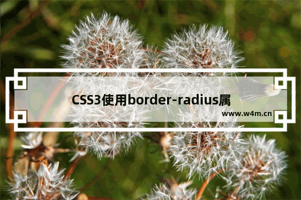 CSS3使用border-radius属性制作圆角