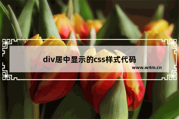 div居中显示的css样式代码