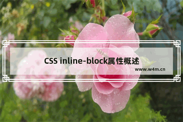 CSS inline-block属性概述及其使用示例