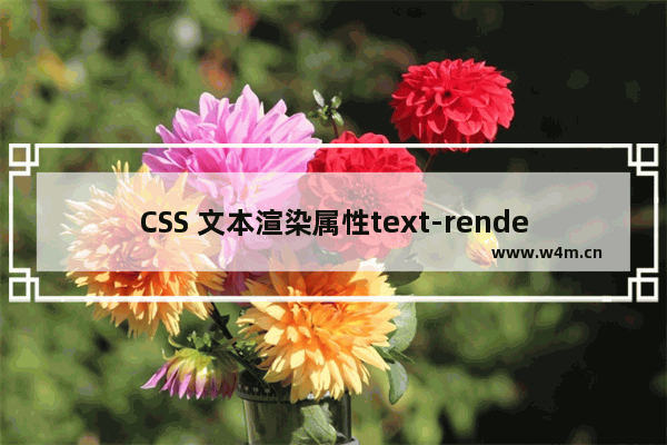 CSS 文本渲染属性text-rendering的介绍和使用示例