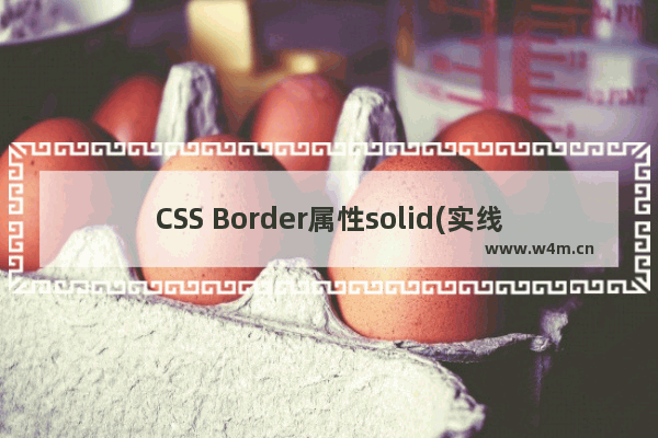 CSS Border属性solid(实线)使用介绍