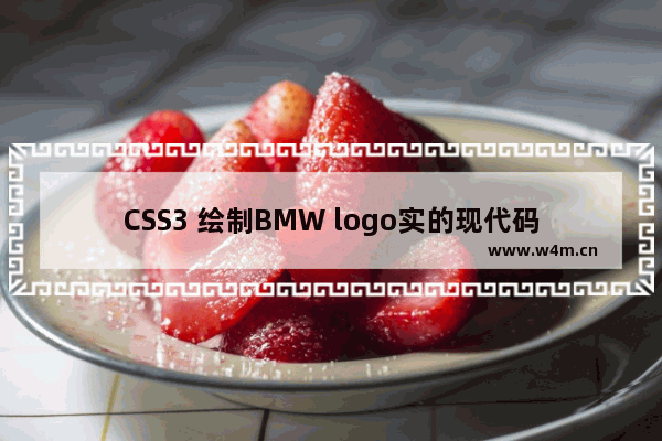 CSS3 绘制BMW logo实的现代码