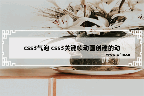 css3气泡 css3关键帧动画创建的动态通知气泡