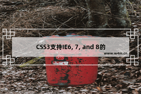 CSS3支持IE6, 7, and 8的边框border属性