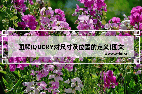 图解JQUERY对尺寸及位置的定义(图文讲解)