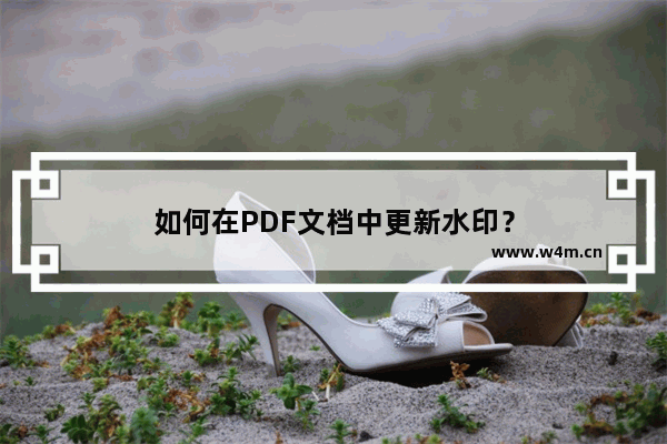 如何在PDF文档中更新水印？