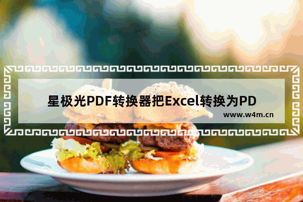 星极光PDF转换器把Excel转换为PDF的方法