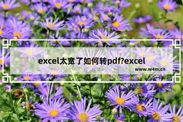 excel太宽了如何转pdf?excel太宽了转pdf的方法