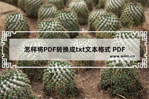 怎样将PDF转换成txt文本格式 PDF转换成txt文本格式图文教程