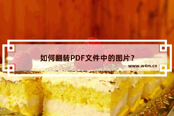 如何翻转PDF文件中的图片？