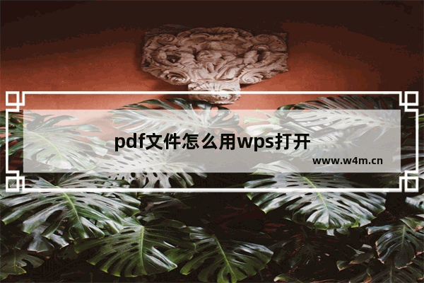 pdf文件怎么用wps打开