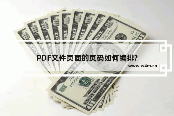 PDF文件页面的页码如何编排?