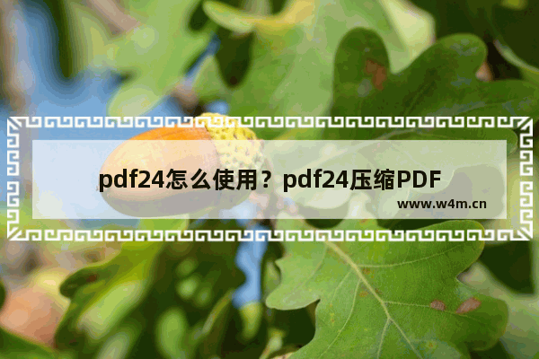 pdf24怎么使用？pdf24压缩PDF文件大小图文教程