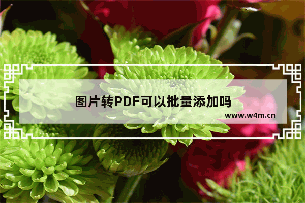 图片转PDF可以批量添加吗