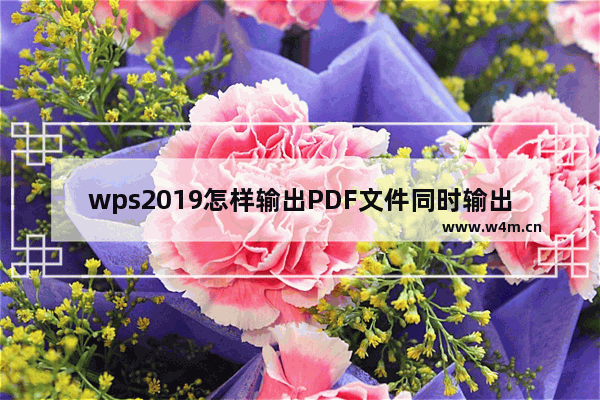 wps2019怎样输出PDF文件同时输出标签 输出PDF文件同时输出标签的方法