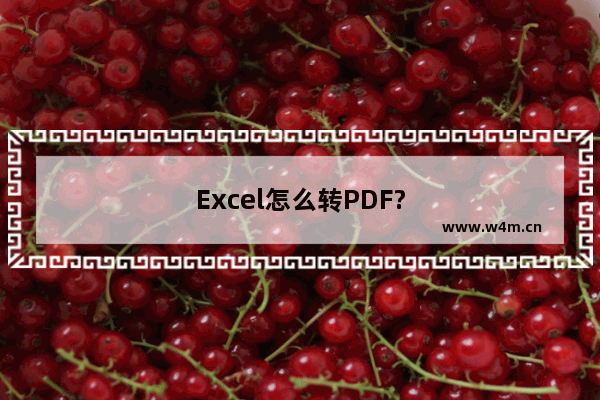 Excel怎么转PDF?