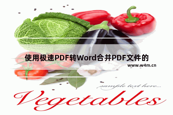 使用极速PDF转Word合并PDF文件的方法