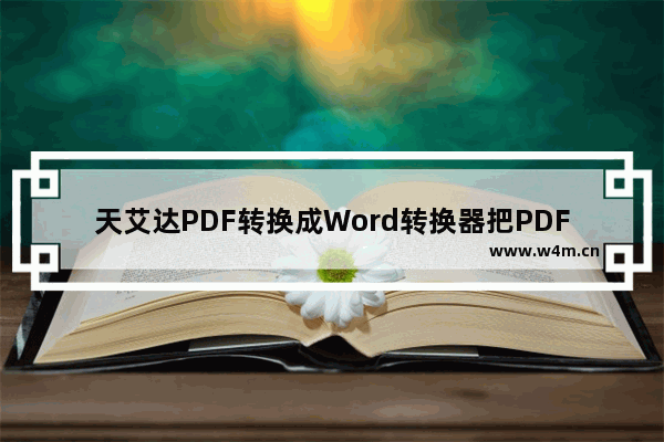 天艾达PDF转换成Word转换器把PDF转换成Word文件的方法