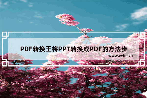 PDF转换王将PPT转换成PDF的方法步骤