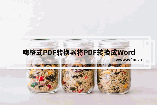 嗨格式PDF转换器将PDF转换成Word的方法介绍