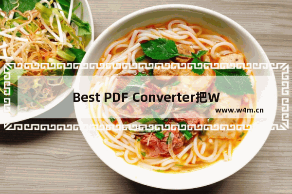 Best PDF Converter把Word转换成PDF的方法