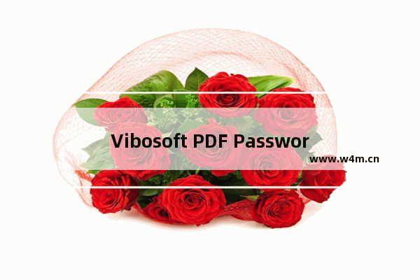 Vibosoft PDF Password Remover移除PDF文件密码的方法步骤