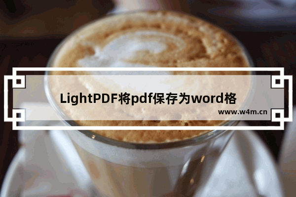 LightPDF将pdf保存为word格式教程分享