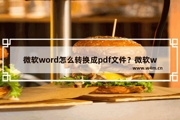 微软word怎么转换成pdf文件？微软word转换为pdf格式的方法