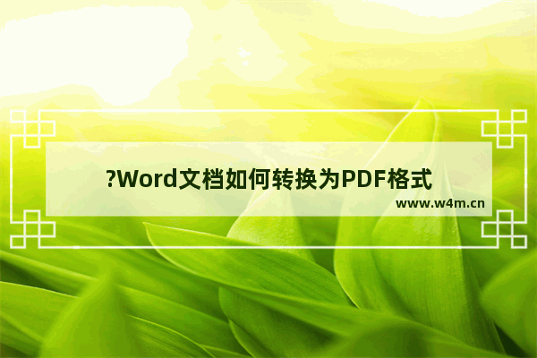 ?Word文档如何转换为PDF格式