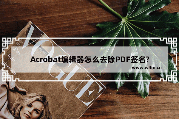 Acrobat编辑器怎么去除PDF签名?