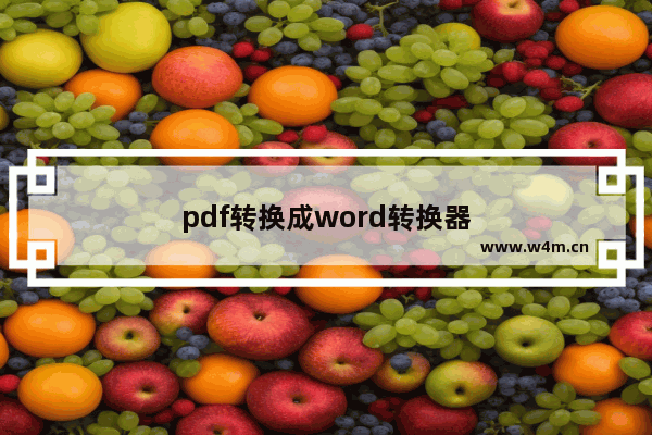 pdf转换成word转换器