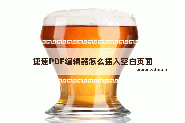 捷速PDF编辑器怎么插入空白页面