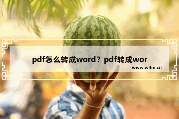 pdf怎么转成word？pdf转成word的方法