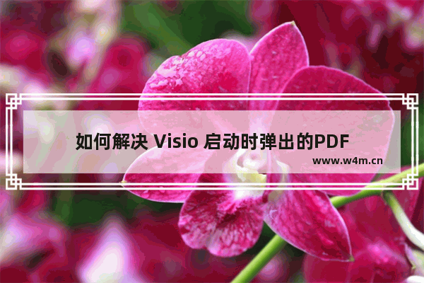 如何解决 Visio 启动时弹出的PDFMaker错误