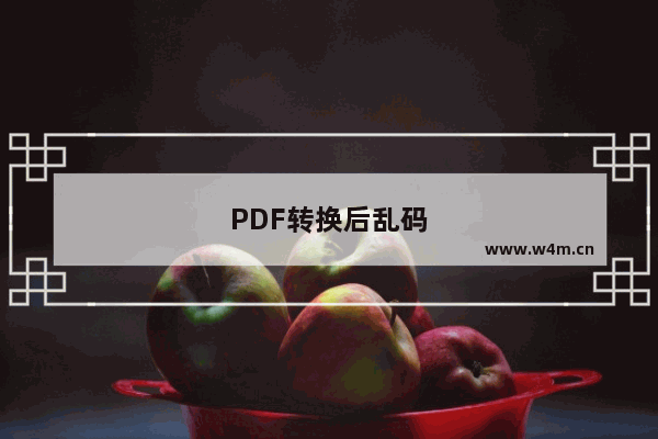 PDF转换后乱码