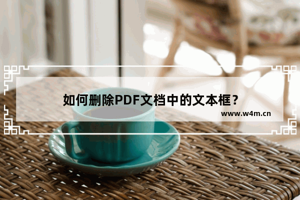 如何删除PDF文档中的文本框？