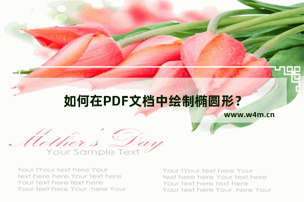 如何在PDF文档中绘制椭圆形？