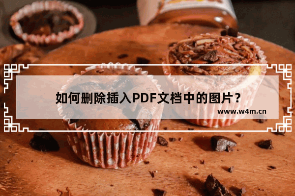 如何删除插入PDF文档中的图片？