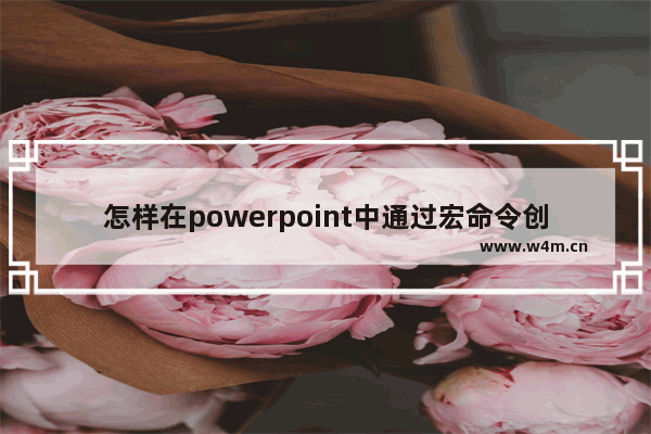 怎样在powerpoint中通过宏命令创建pdf文档？PPT通过宏命令创建pdf文档的方法教程