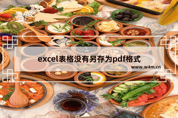 excel表格没有另存为pdf格式