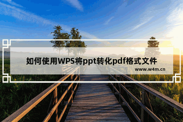 如何使用WPS将ppt转化pdf格式文件