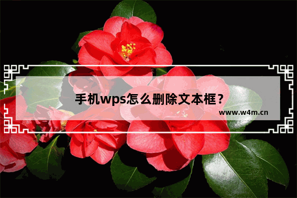 手机wps怎么删除文本框？