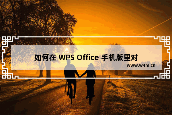 如何在 WPS Office 手机版里对文档进行语音批注