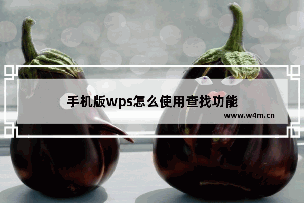 手机版wps怎么使用查找功能