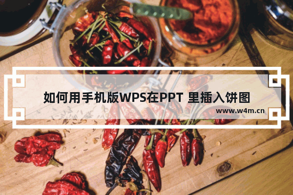 如何用手机版WPS在PPT 里插入饼图