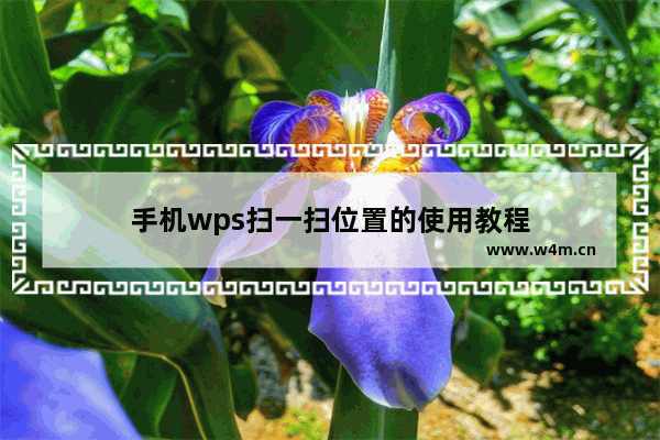 手机wps扫一扫位置的使用教程