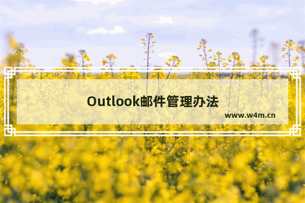 Outlook邮件管理办法