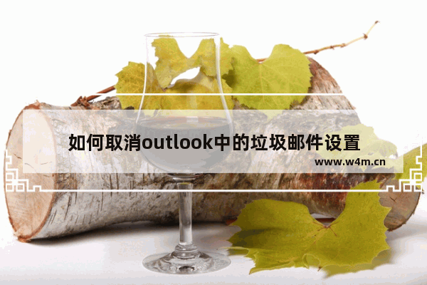 如何取消outlook中的垃圾邮件设置