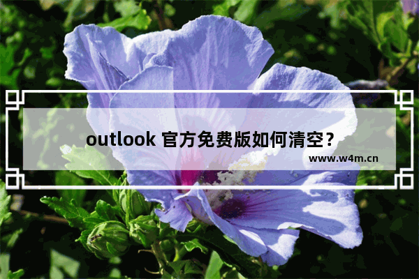 outlook 官方免费版如何清空？