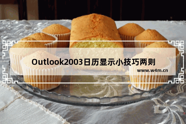 Outlook2003日历显示小技巧两则